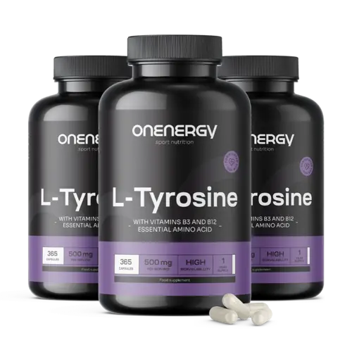 3x L-Τυροσίνη 500 mg, συνολικά 1095 κάψουλες