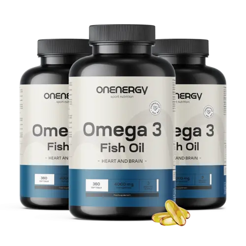 3x Ωμέγα-3 1000 mg - από ιχθυέλαιο, συνολικά 1080 μαλακές κάψουλες