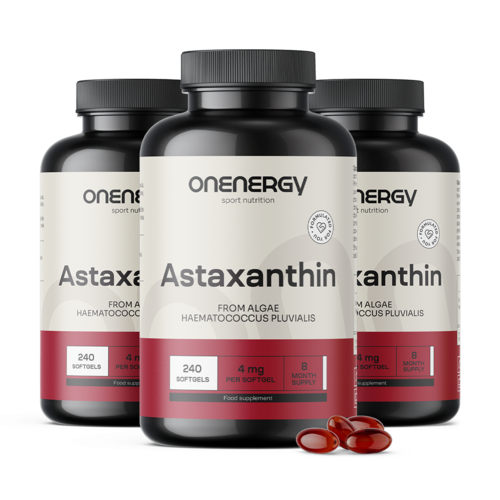 3x Ασταξανθίνη 4 mg, συνολικά 720 μαλακές κάψουλες