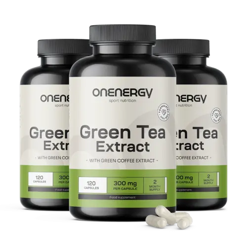 3x Πράσινο τσάι 600 mg - εκχύλισμα, συνολικά 360 κάψουλες
