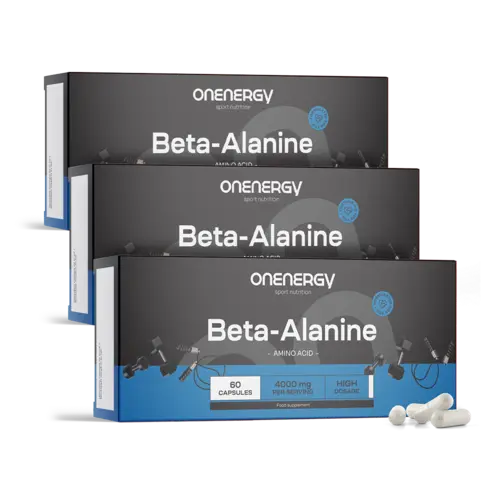 3x Βήτα-αλανίνη 4000 mg, συνολικά 180 κάψουλες