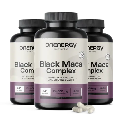 3x Μαύρο μάκα σύμπλεγμα 24.000 mg, συνολικά 720 κάψουλες