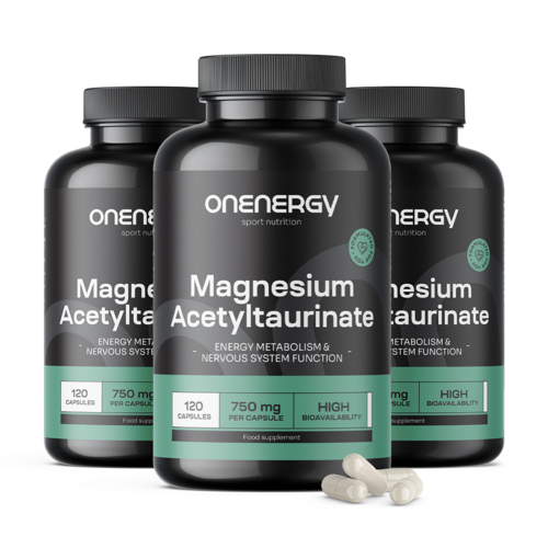 3x Ακετυλοταυρικό μαγνήσιο 750 mg, συνολικά 360 κάψουλες