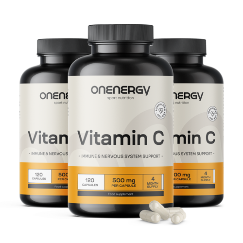 3x Βιταμίνη C 500 mg, συνολικά 360 κάψουλες