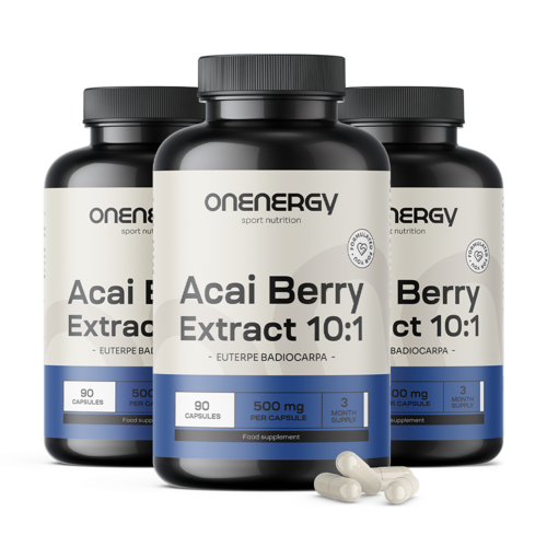 3x Μούρα Acai – εκχύλισμα 10:1, συνολικά 270 κάψουλες