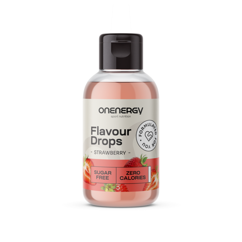 Σταγόνες Flavour Drops με γλυκαντικό – φράουλα, 50 ml
